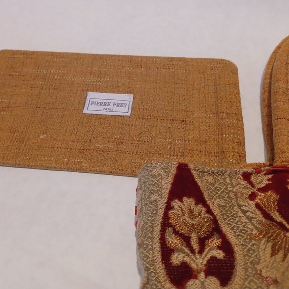 Small tote bag et mini bag Pierre Frey vintage - Velvet Brocade - Picture 7 of 15